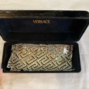 Versace silver sunglasses, like new, worn only a few times.